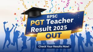 RPSC PGT Teacher Result