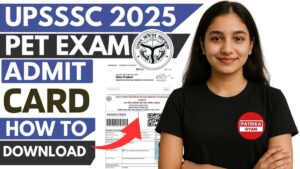 UPSSSC PET Admit Card 2025
